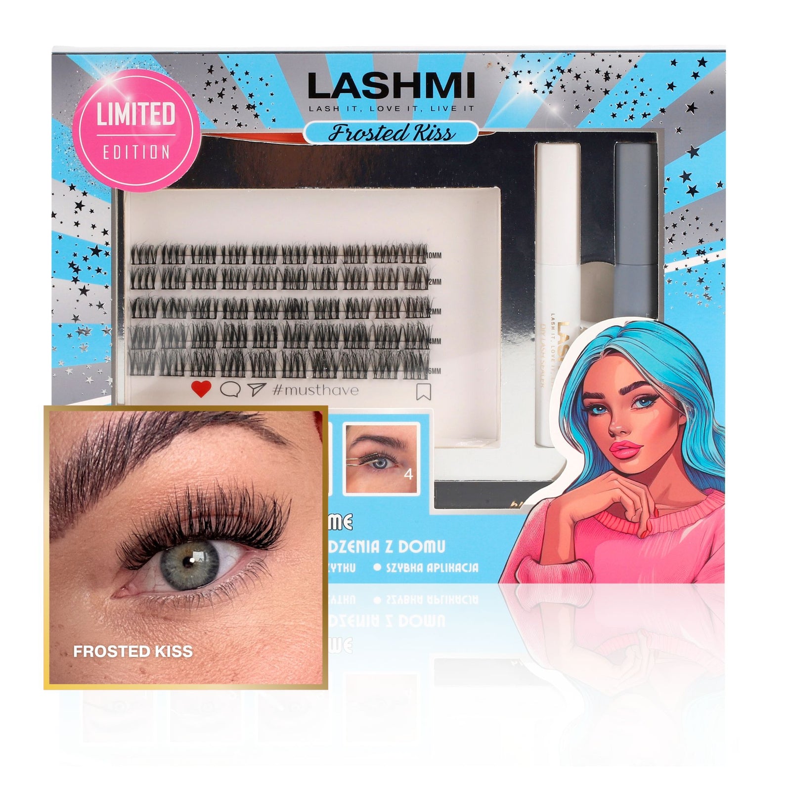 Zestaw startowy Frosted Kiss z modelem #musthave 50 kępek