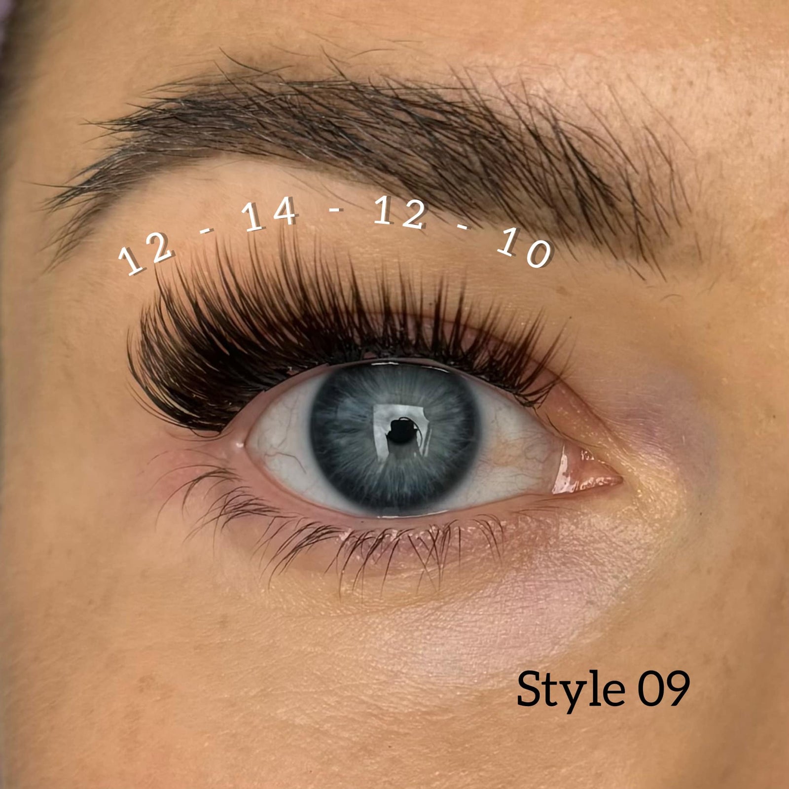 Kępki #DIYLashTech – Ciemny Brąz Styl 09 – 4 pak