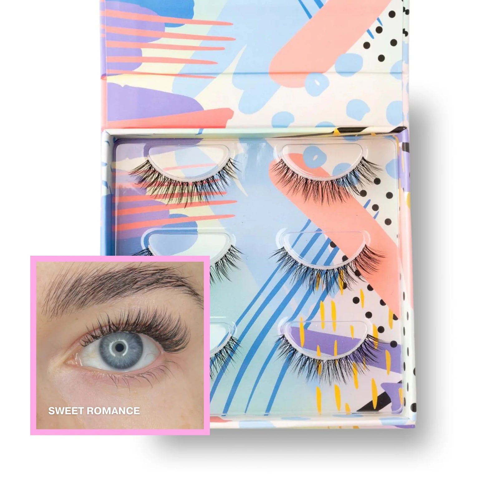 Sweet Romance - Potrójne opakowanie rzęs