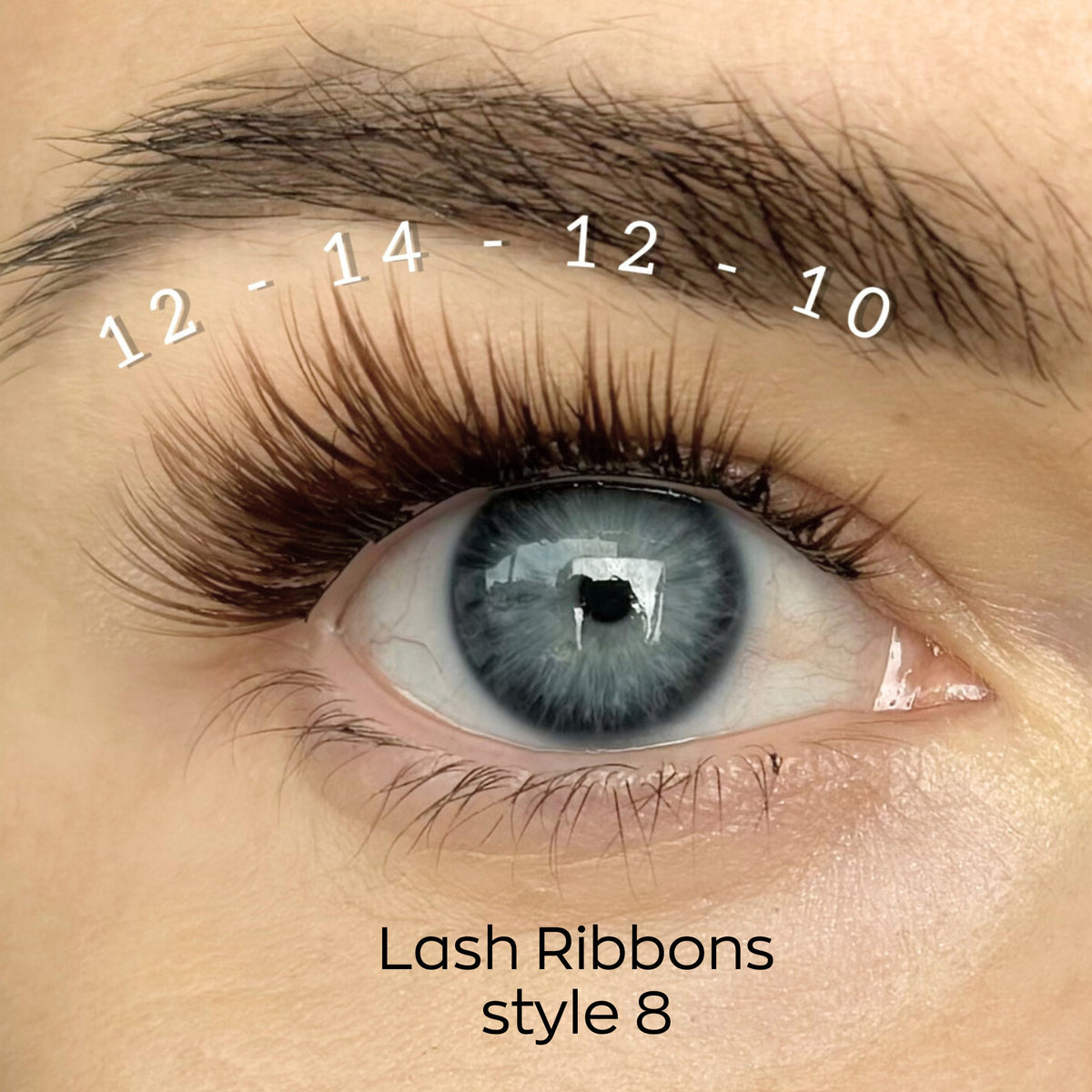 Kępki #DIYLashTech – Brąz Styl 08 – pojedyncze opakowanie