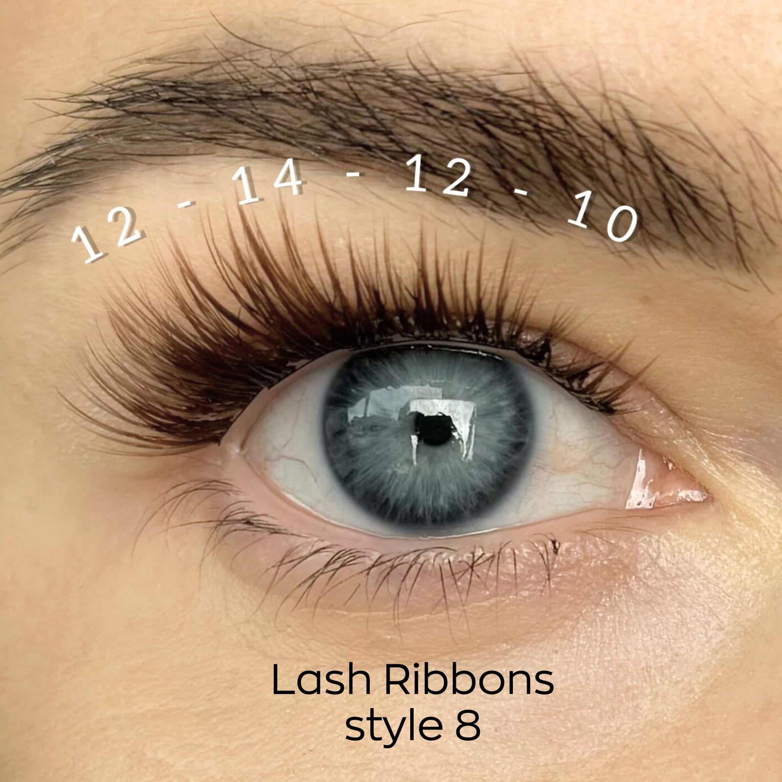 Kępki #DIYLashTech – Brąz Styl 08 – pojedyncze opakowanie