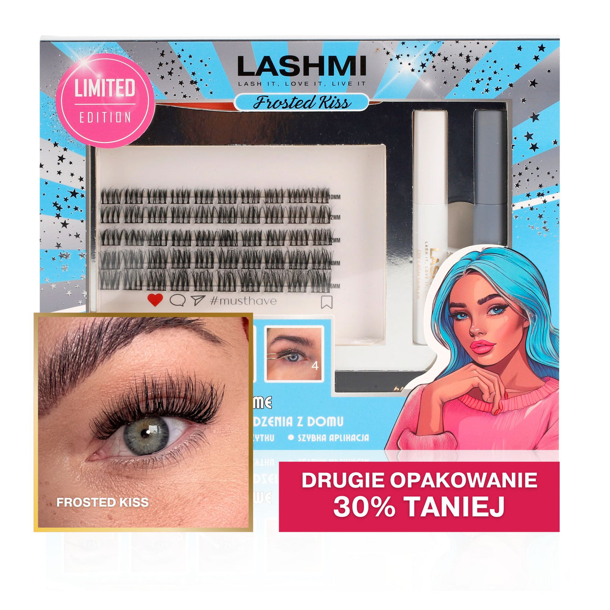 Zestaw startowy Frosted Kiss z modelem #musthave 50 kępek