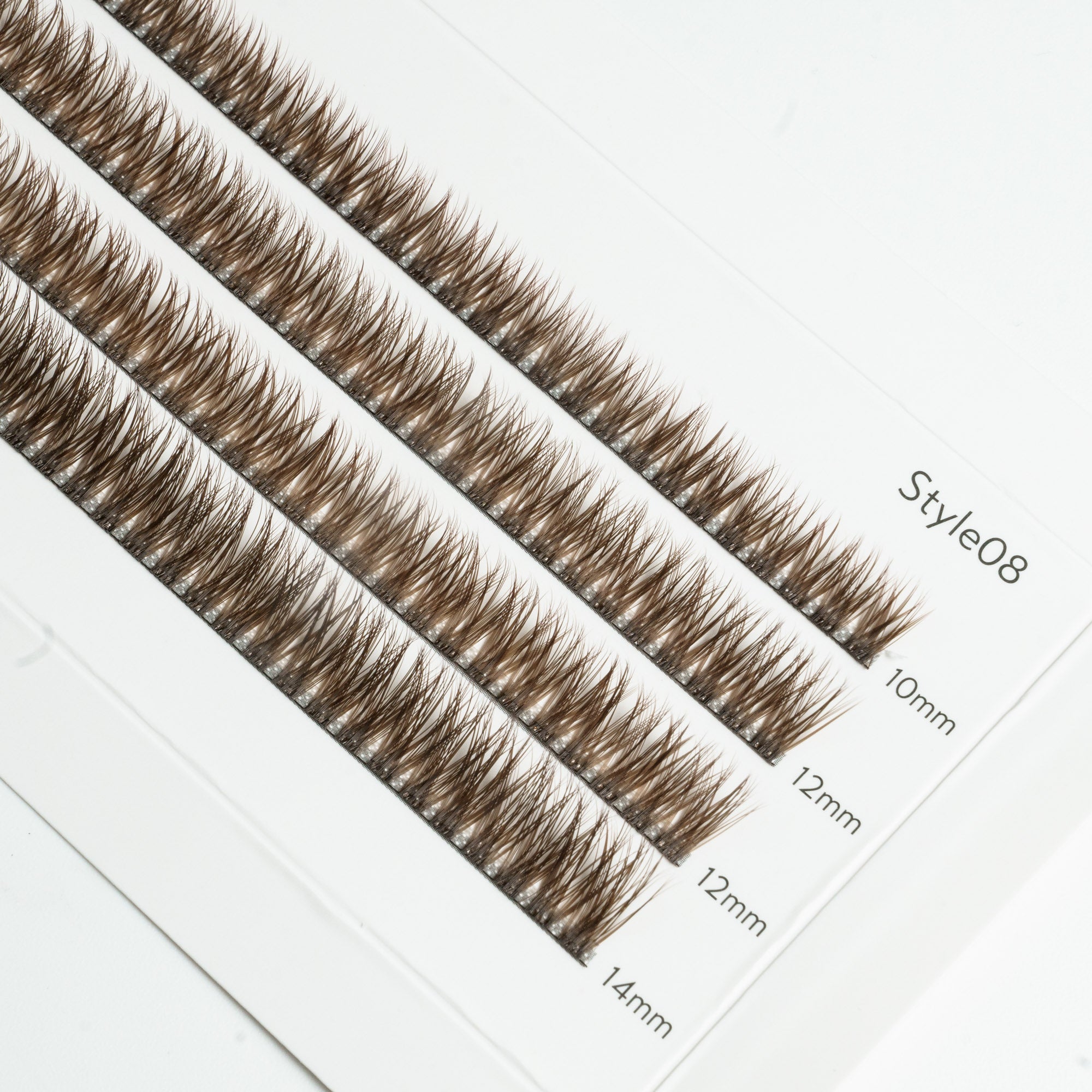 Kępki #DIYLashTech – Brąz Styl 08 – 4 pak