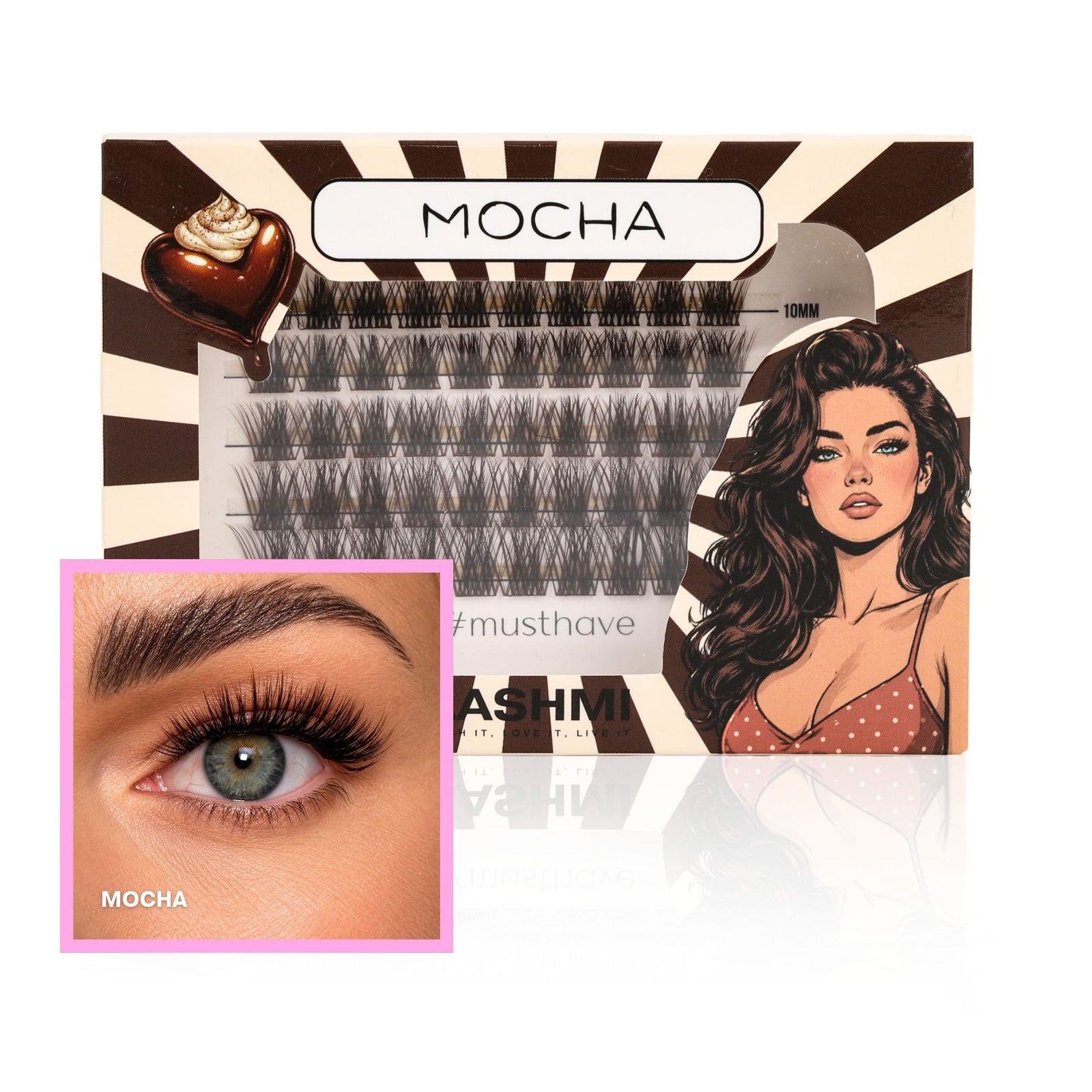Mocha – Kępki rzęs 50szt