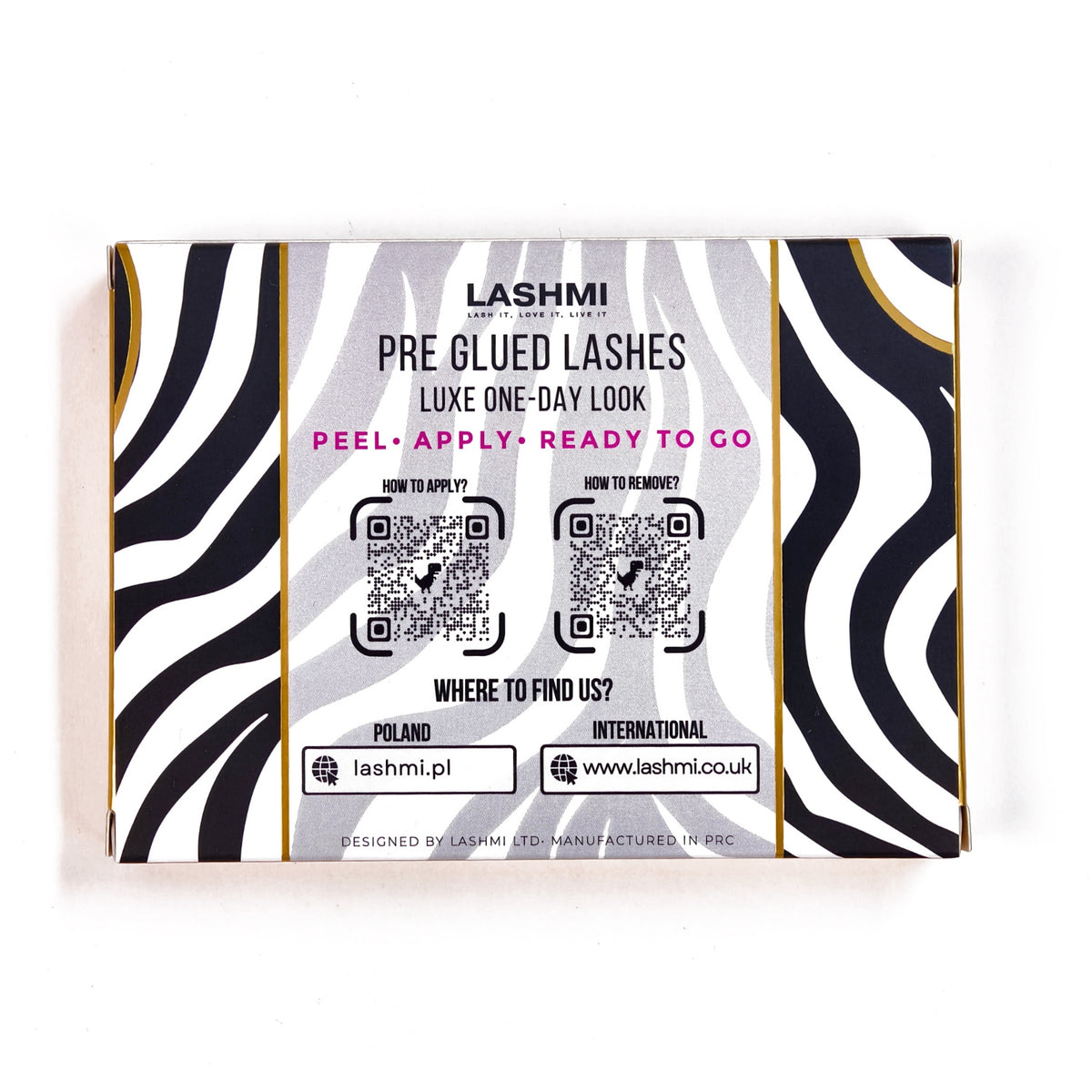 Rzęsy samoprzylepne Ready &amp; Go – Model 1 (Zebra)