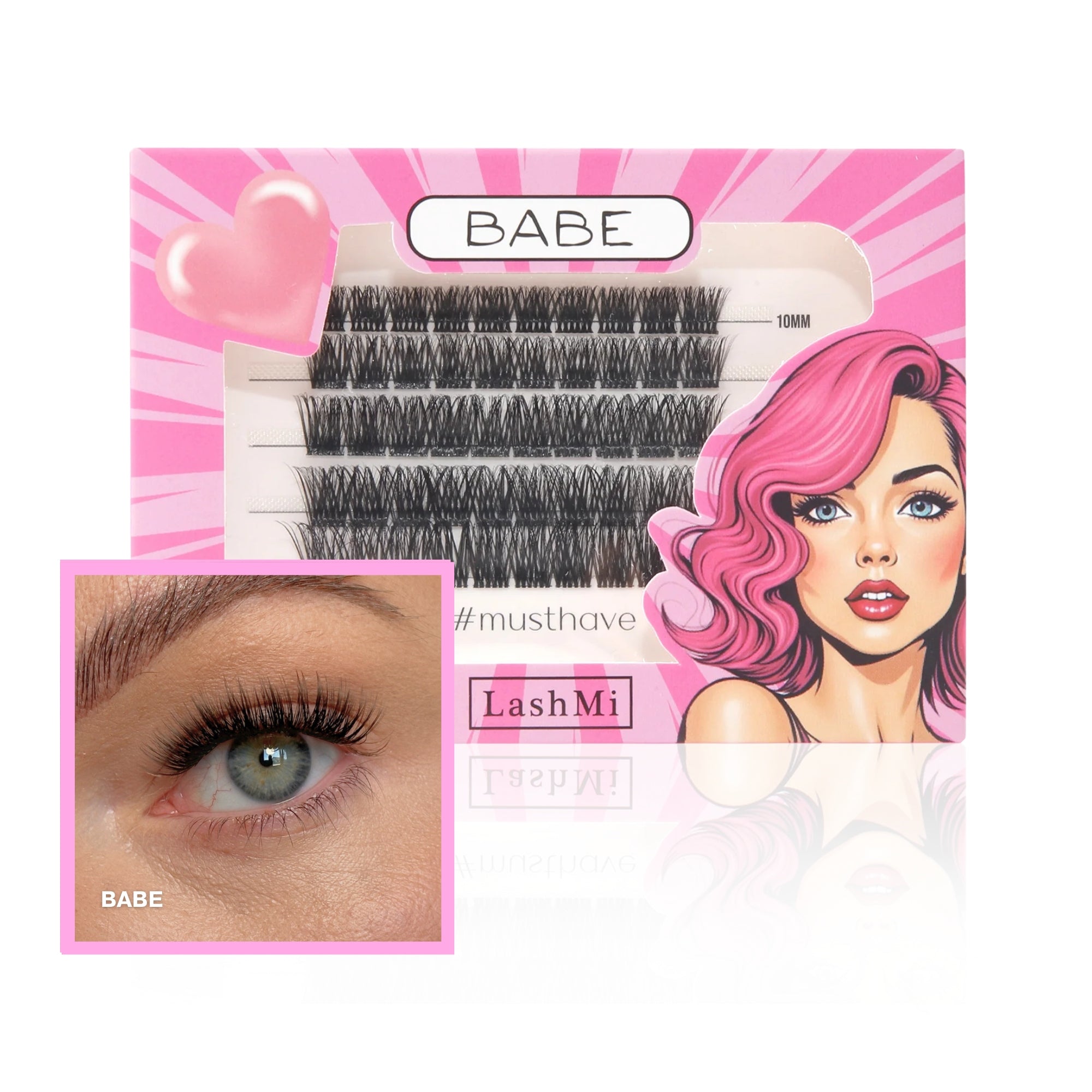 Babe – Eyelash clusters 50 pcs