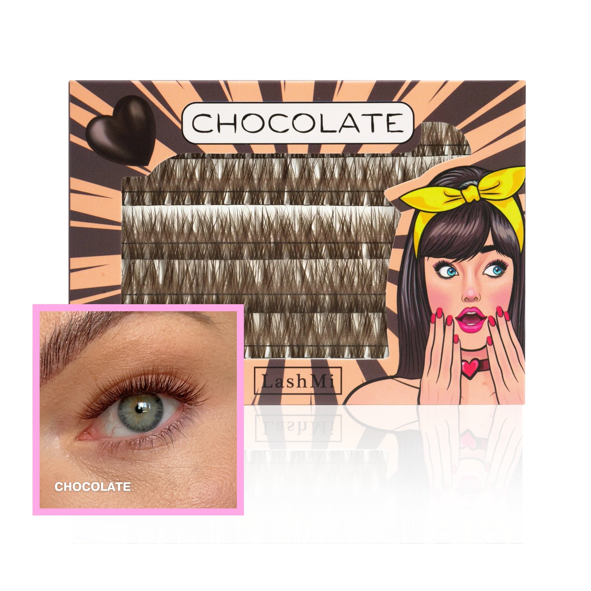Chocolate – Eyelash tufts 50 pcs