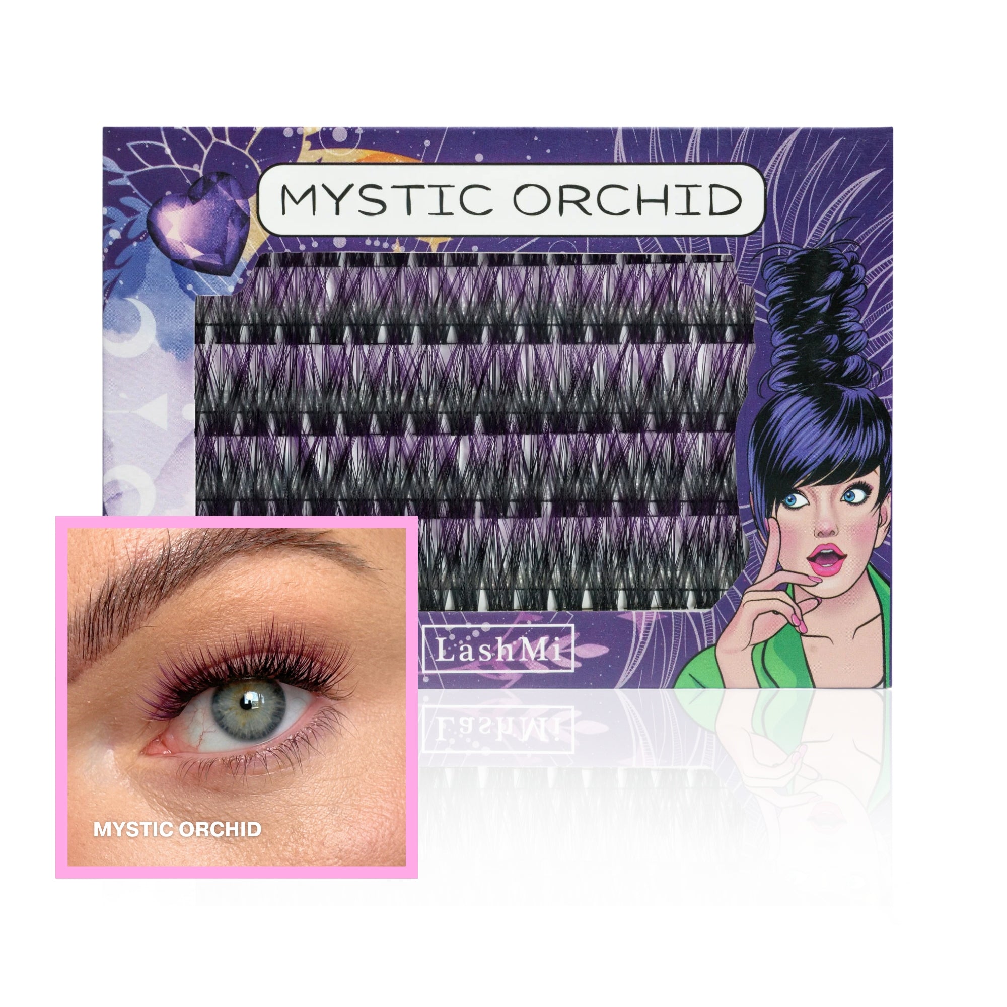 Mystic Orchid – Eyelash tufts 50 pcs