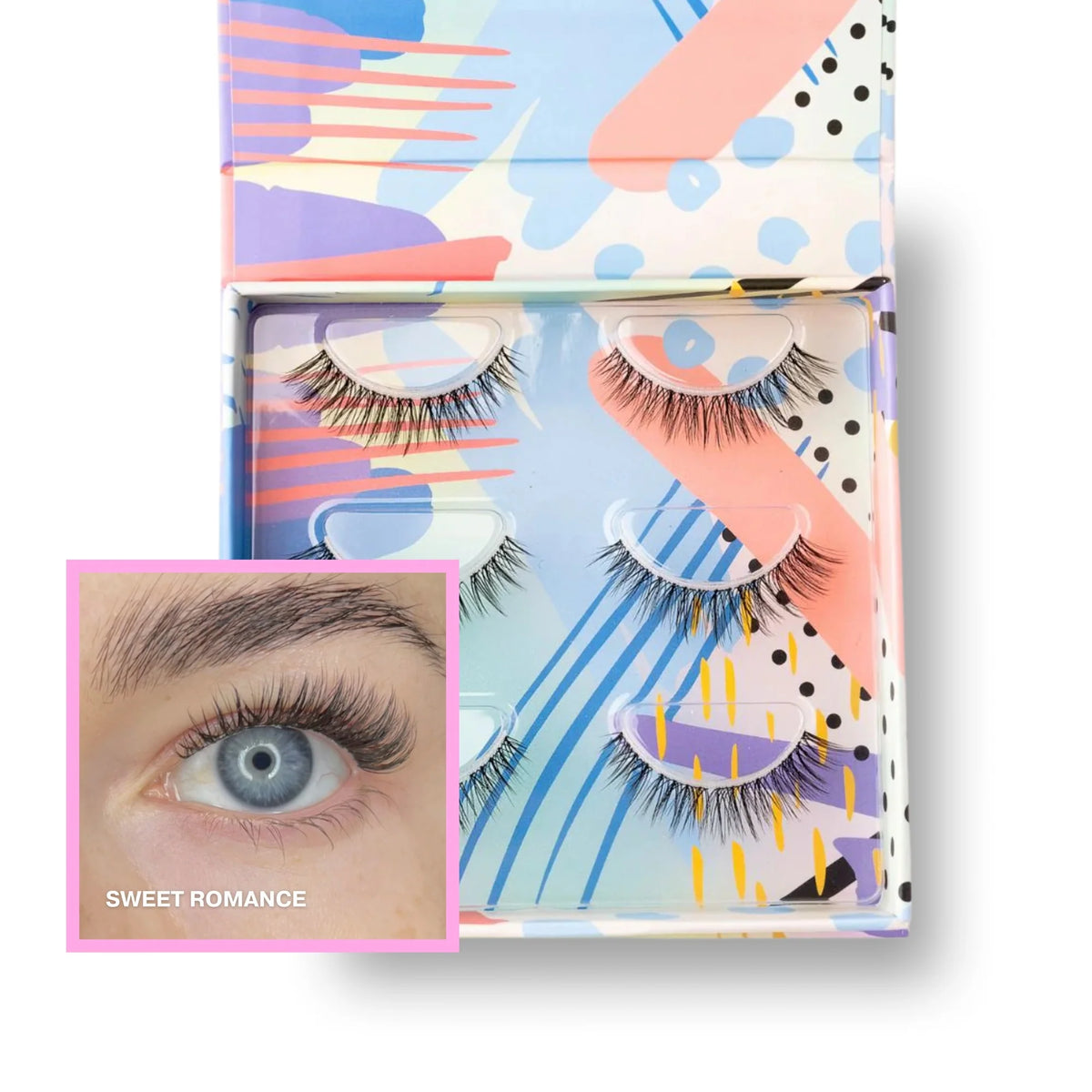 Sweet Romance - Potrójne opakowanie rzęs